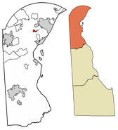 Location of Newport