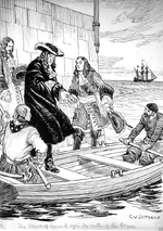 James II fleeing Boyne