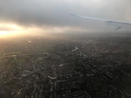 A view of Greater London from the air, December 2021