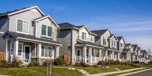 American suburban area