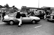 The Irish crowd attacking the corporals' car