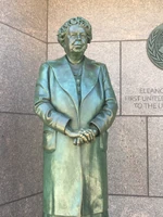 A statue of Roosevelt in 