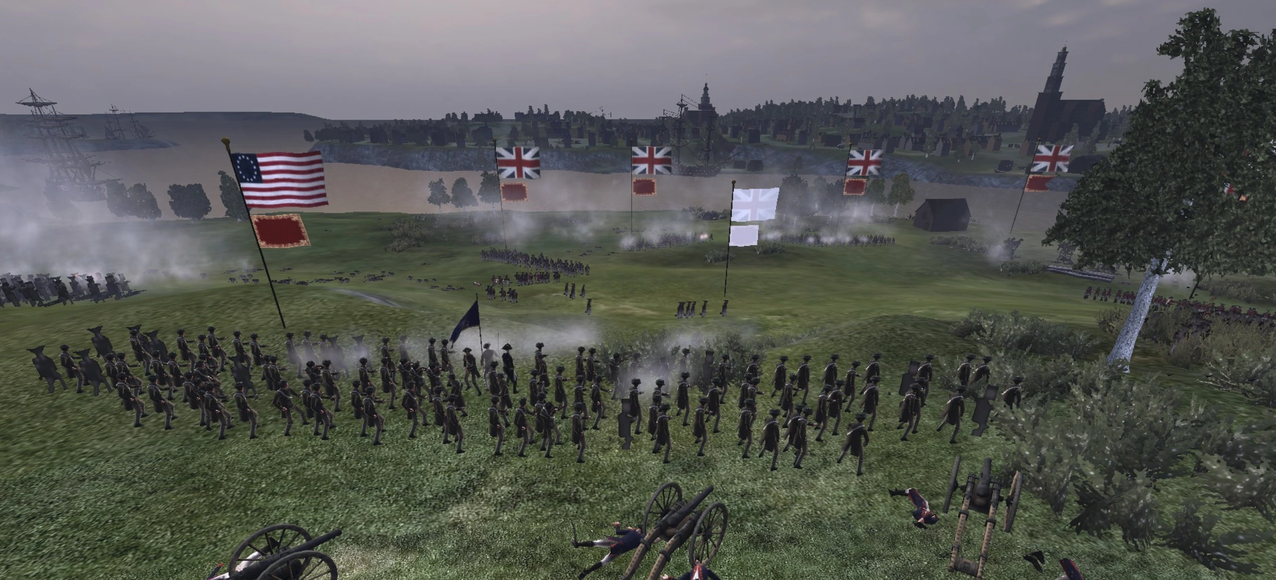 A Plan of the Action at Bunkers Hill on the 17th of June 1775 between His  Majesty's Troops, Under the Command of Major General Howe, and the American  Forces . . . -, image size:2539x1154