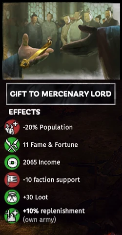 Yan Baihu's option to hand over a captured settlement to his benefactor