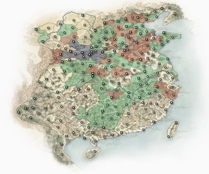 190, Han Empire - Green, Dong Zhuo - Blue, Enemies - Red