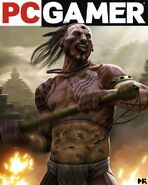 PC Gamer magazine cover promotional art, artist: Michael Kutsche