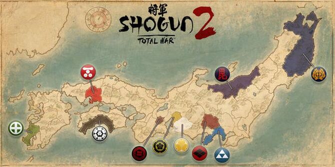 Shogun 2 Total War map