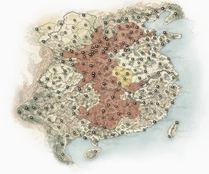 194 - He Yi (Yellow), Enemies (Red)