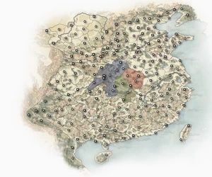 194 - Huang Zu (Green), Liu Biao (Blue), He Yi (Red)