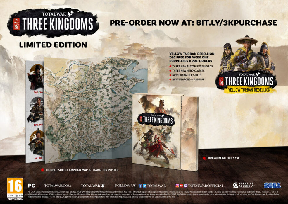 Total War THREE KINGDOMS コレクターズエディション Total War Three Kingdoms Collector's Edition PC + Guan Yu