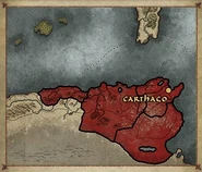 The starting territory of the Vandalic Kingdom on the faction selection menu