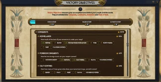 Victory objectives