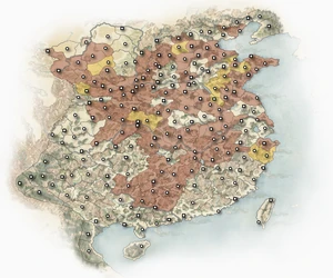 190 - Yellow Turban Rebellion (Yellow), Enemies (Red)