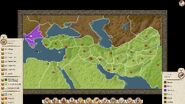 The full map of the Alexander expansion in Rome Remastered, showing the factions