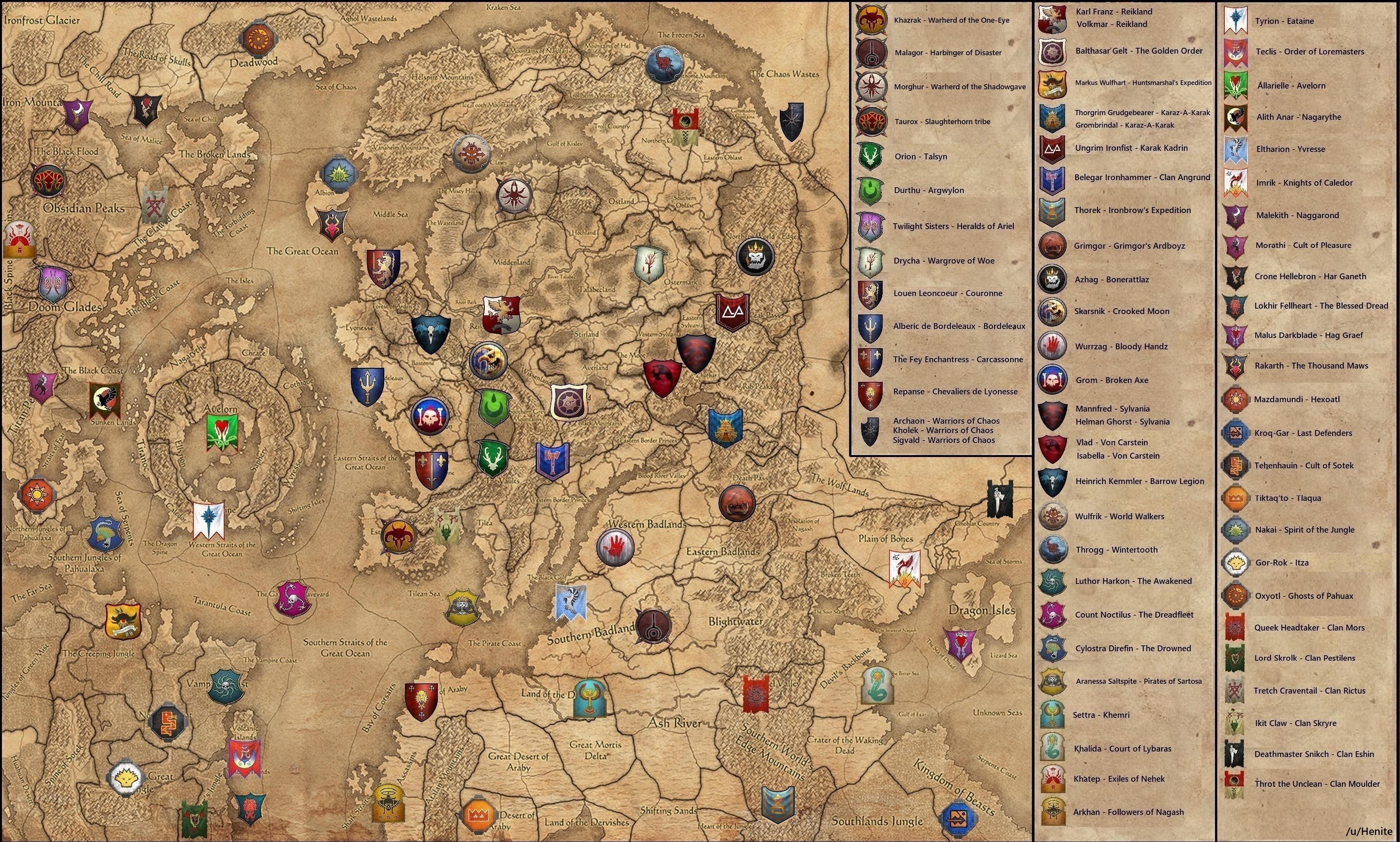 total war warhammer map