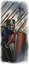Wh main brt spearmen at arms shield