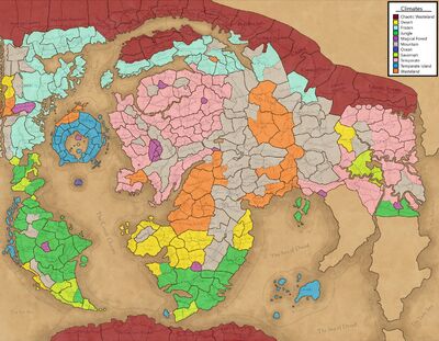 Warhammer Immortal Empires Climate Map