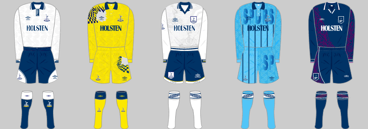 Tottenham Hotspur Away football shirt 1994 - 1995. Sponsored by Holsten