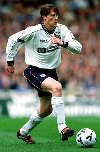Foto Autografata Darren Anderton Tottenham Hotspur · Formato A4 · Con Cornice Nera