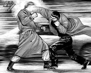 Kiryuu fighting Shunsou Yokoyama.