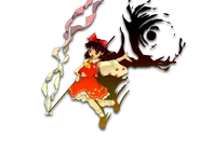 Reimu en el titulo de Unfinished Dream of All Living Ghost