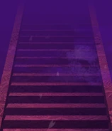 La escalera en el nivel extra