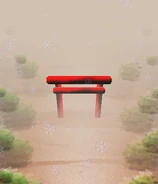 Un torii a la entrada de mayohiga.