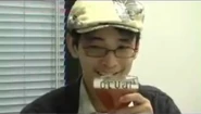 ZUN drinking Orval beer during his UFO interview