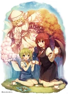 Lily White, Daiyousei y Koakuma en Strange Creators of Outer World
