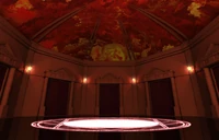 O salão de espera da mansão