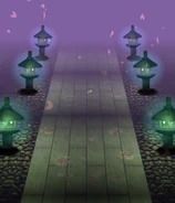 Camino al Templlo Myouren en el nivel 2 de Ten Desires