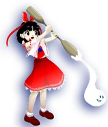 Reimu en el titulo de Legacy of Lunatic Kingdom