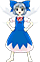 Sprite de Cirno en DDC