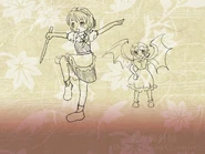 Remilia en el Ending 5 de Double Dealing Character