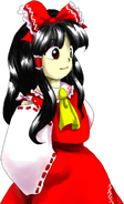 Ilustracion de Reimu en Mountain of Faith