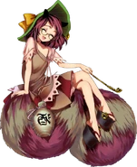 Mamizou en Urban Legend in Limbo y Antinomy of Common Flowers