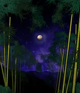 El bosque con la luna verdadera en Imperishable Night