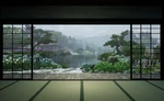 NewRainySeasonGardenBackground