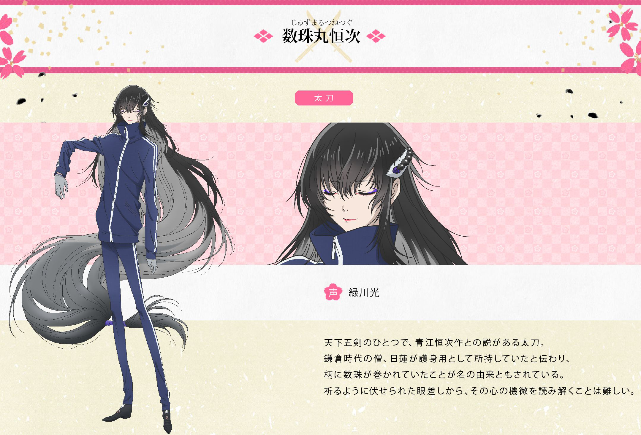 Juzumaru Tsunetsugu/Anime | Touken Ranbu Wiki | Fandom