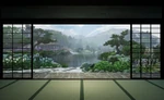 NewRainySeasonGardenATRBackground