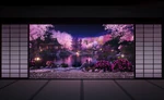 NewSpringGardenNightBackground