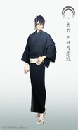 Mikazuki Munechika in Summer Yukata official illustration