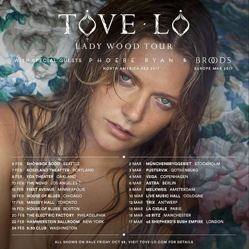 Lady Wood Tour | Tove Lo Wiki | Fandom