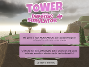 Credit screen