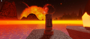 The Moai statue found on this map.