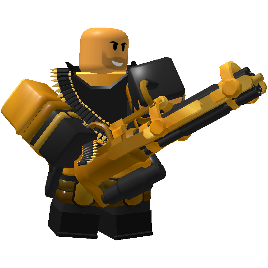 Golden Minigunner Tower Defense Simulator Wiki Fandom
