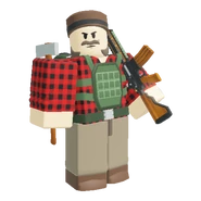 Lumberjack skin on a render.