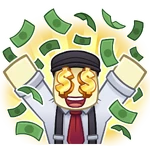 MoneyRainSticker