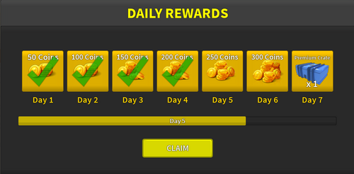 Daily Rewards, Tower Defense Simulator Wiki