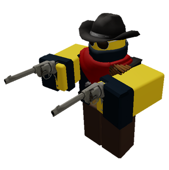 Cowboy Gallery Tower Defense Simulator Wiki Fandom - gold bandolier and pistol holster roblox